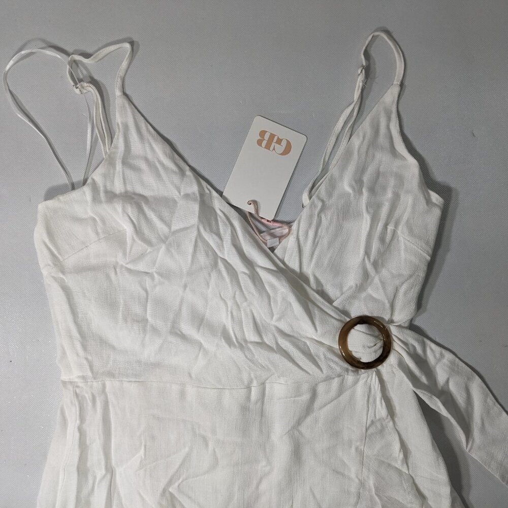 NEW- Womens GB Dress - Rayon and Spandex - White MSRP $59 - Picture 4 of 9